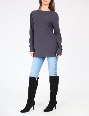 Bluza Zara, gri inchis Gri