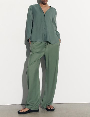 Pantaloni Zara, verde