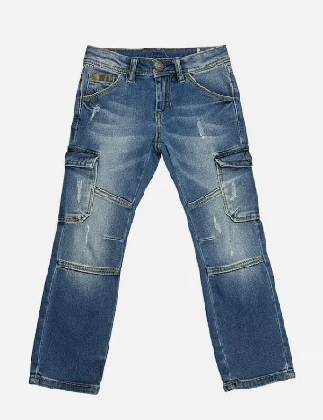 Blugi Zara, albastru Albastru