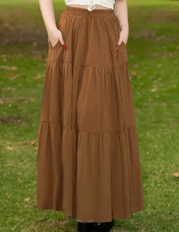 Fusta SHEIN, maro Maro