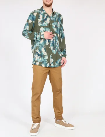 Camasa Zara, verde/albastru Verde