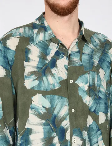 Camasa Zara, verde/albastru Verde