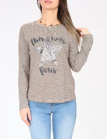 Bluza Zara, alb/negru Negru