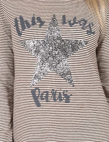 Bluza Zara, alb/negru