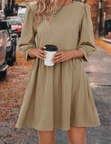 Rochie scurta SHEIN, maro