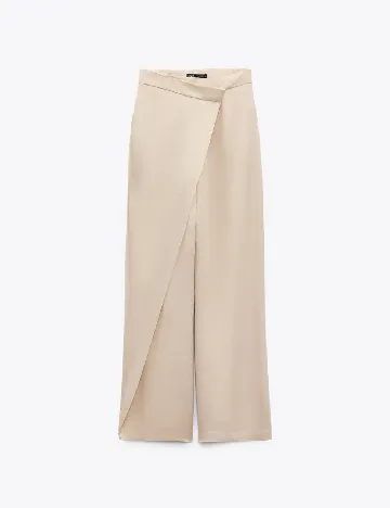 Pantaloni Zara, bej Crem