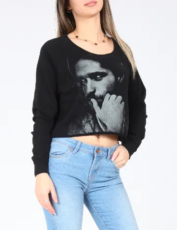 Bluza Bershka, negru Negru