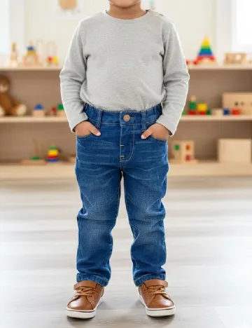 Blugi Zara, albastru Albastru