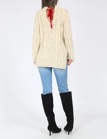 Pulover Zara, bej Crem