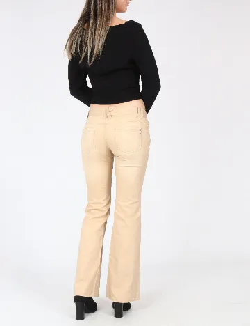 Pantaloni Zara, crem Crem