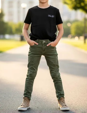 Blugi Zara, verde Verde