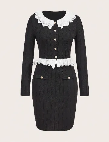 Compleu SHEIN, negru Negru