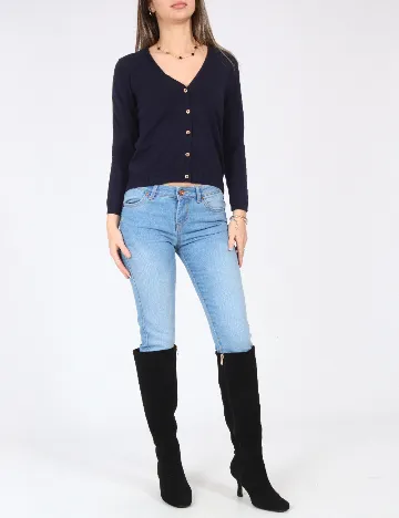 Cardigan Zara, bleumarin Albastru