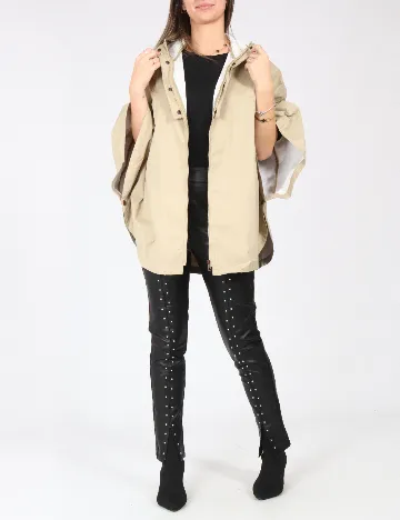 Pelerina de ploaie Zara, bej Crem