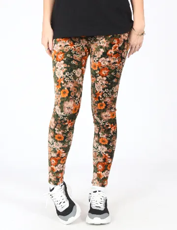 Pantaloni Zara, floral Floral print