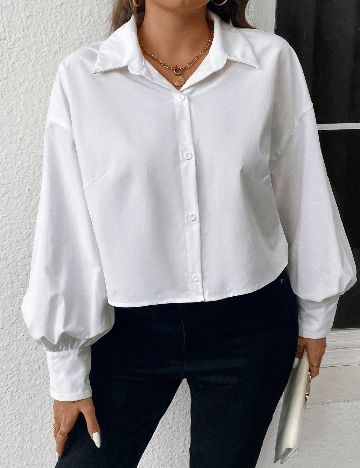 Camasa SHEIN CURVE, alb