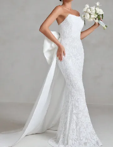 Rochie lunga Faeriesty, alb Alb