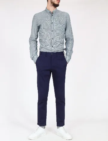 Pantaloni Zara, bleumarin Albastru