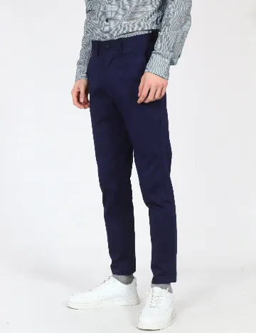 Pantaloni Zara, bleumarin Albastru