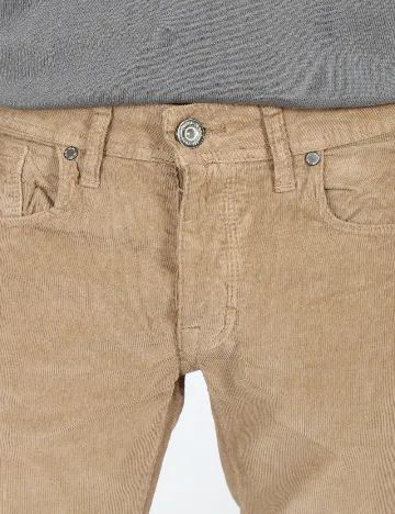 Pantaloni Zara, bej Crem