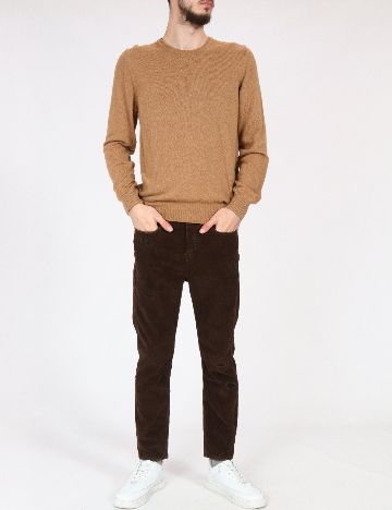 Pantaloni Zara, maro