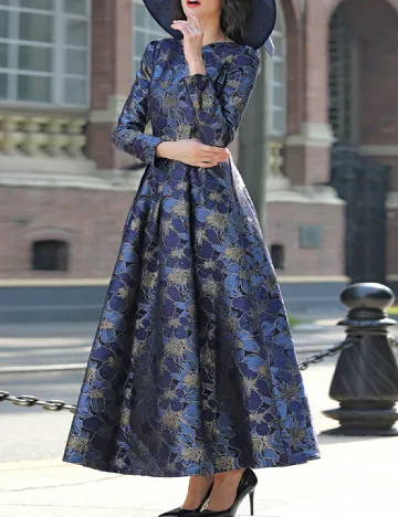 Rochie lunga SHEIN, albastru Albastru