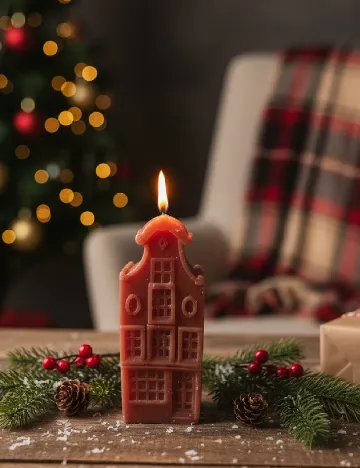 Lumanare decorativa, maro Maro