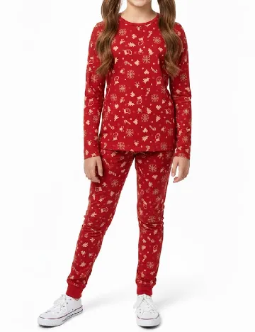 Bluza de pijama Zara, rosu Rosu