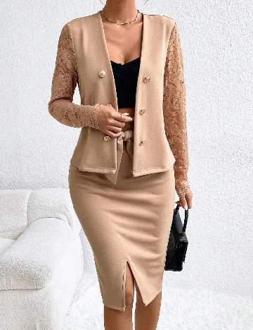 Compleu SHEIN, crem Crem