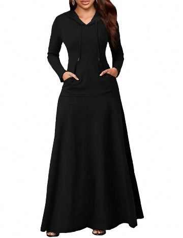 Rochie lunga SHEIN CURVE, negru