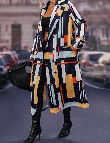 Trench SHEIN, mix culori