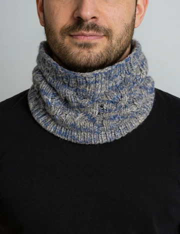 Fular Circular Zara, albastru Albastru