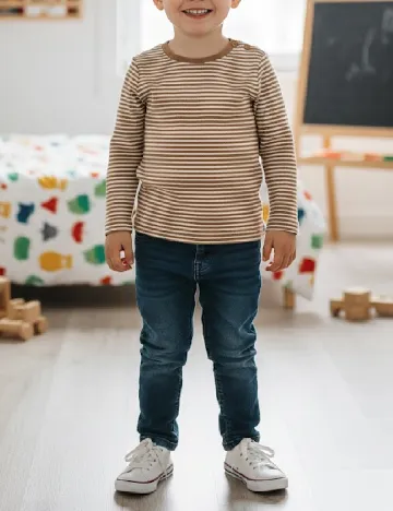 Bluza Zara, maro/alb Maro