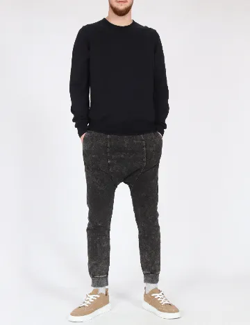 Pantaloni Pull&Bear, gri inchis Gri