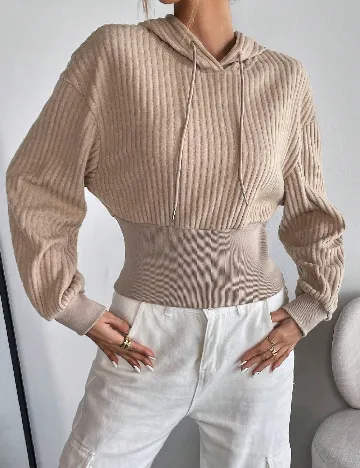 Hanorac SHEIN, bej Crem