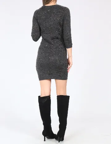 Rochie scurta Bershka, gri Gri