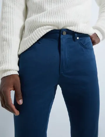 Pantaloni Zara, albastru Albastru