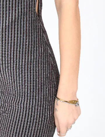 Rochie scurta Bershka, gri Gri