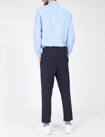 Pantaloni Zara, bleumarin Albastru