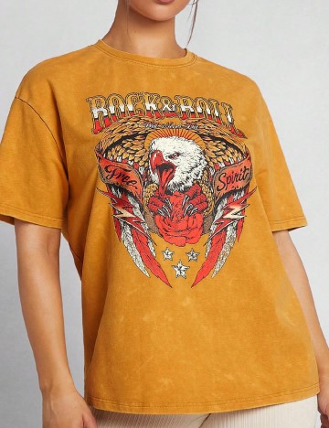 Tricou SHEIN, portocaliu