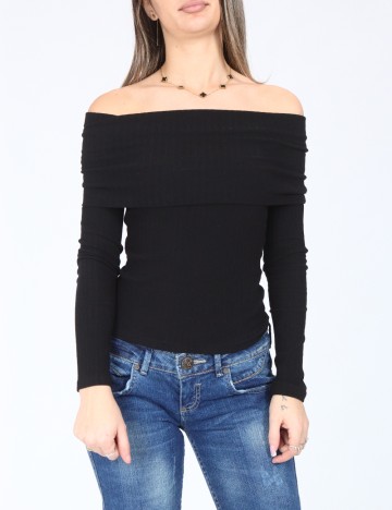 Bluza Bershka, negru