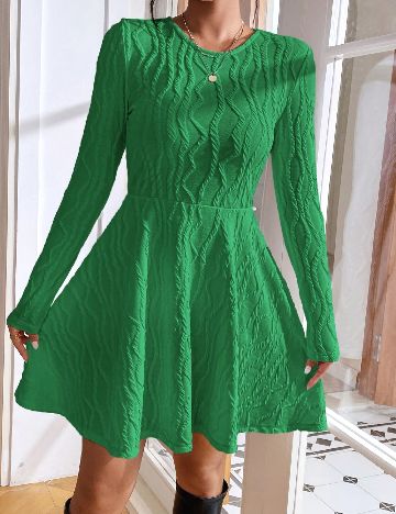 Rochie scurta SHEIN, verde
