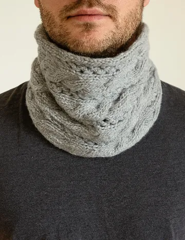 Esarfa circulara Zara, gri Gri