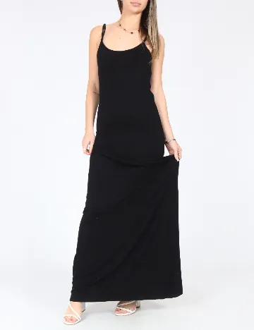 Rochie lunga Bershka, negru Negru