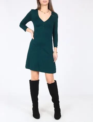 Rochie scurta Bershka, verde Verde