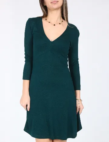 Rochie scurta Bershka, verde Verde