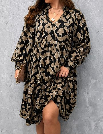 Rochie medie SHEIN CURVE, mix culori