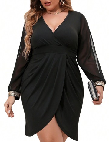Rochie scurta SHEIN CURVE, negru