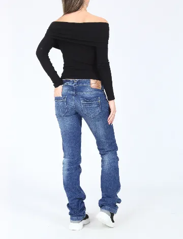 Blugi Bershka, albastru Albastru