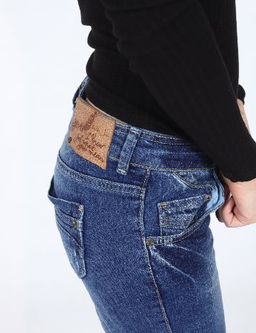 Blugi Bershka, albastru